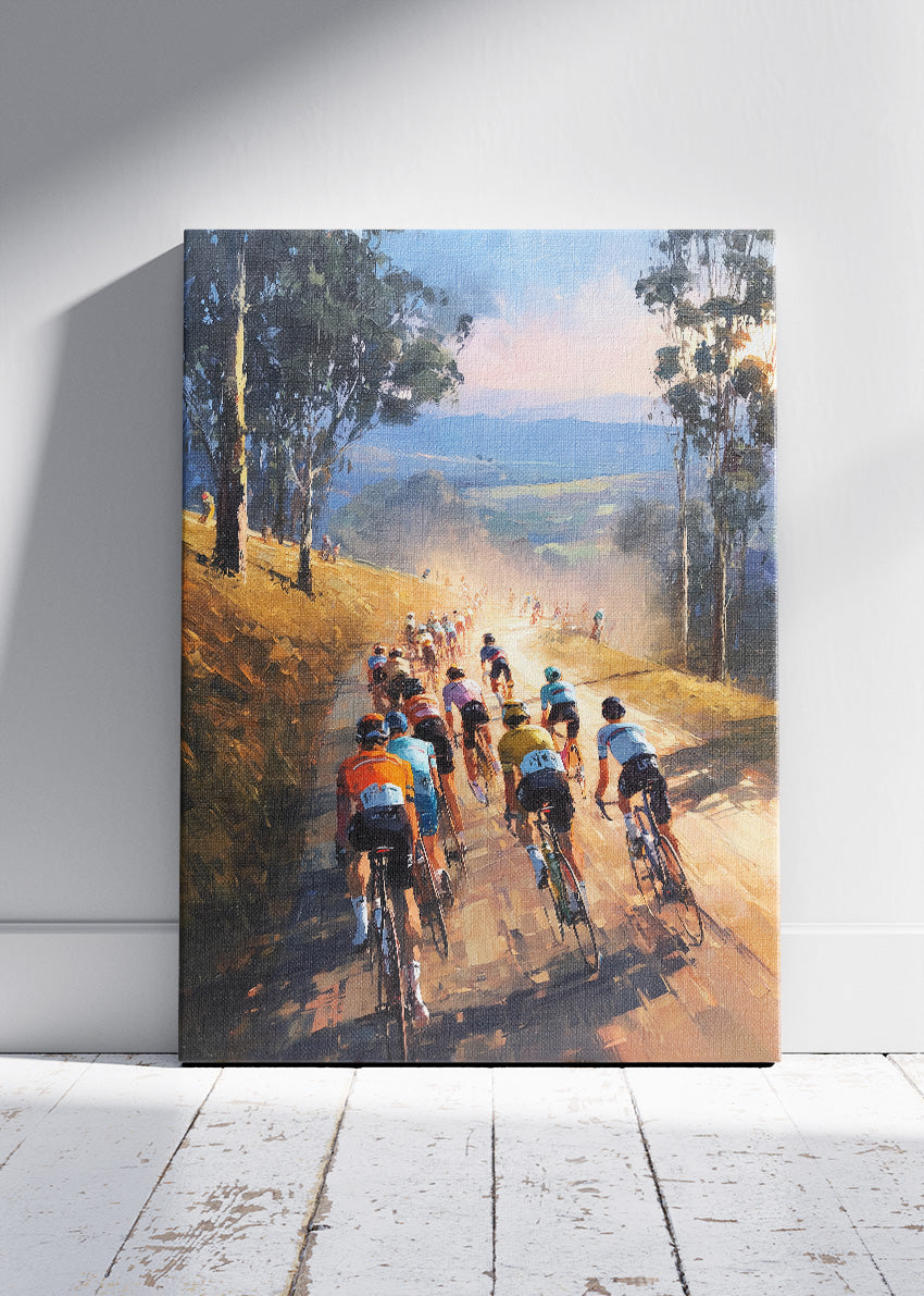 Cycling Peloton Art Print & Canvas – Scenic Group Road Cycling Wall Art
