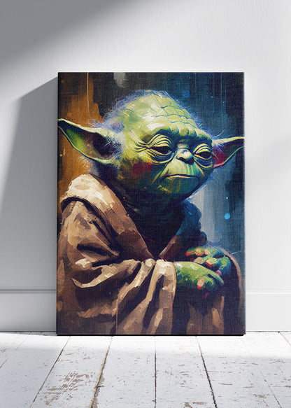 Yoda Cinematic Portrait Canvas Print & Poster – AI PRINT LAB
