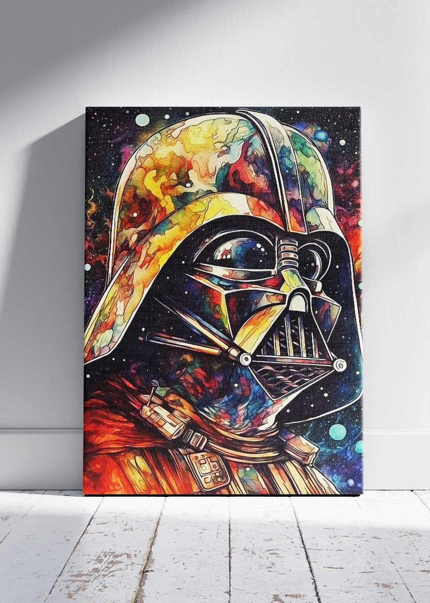 Darth Vader Cosmic Watercolor Canvas Print & Poster – AI PRINT LAB