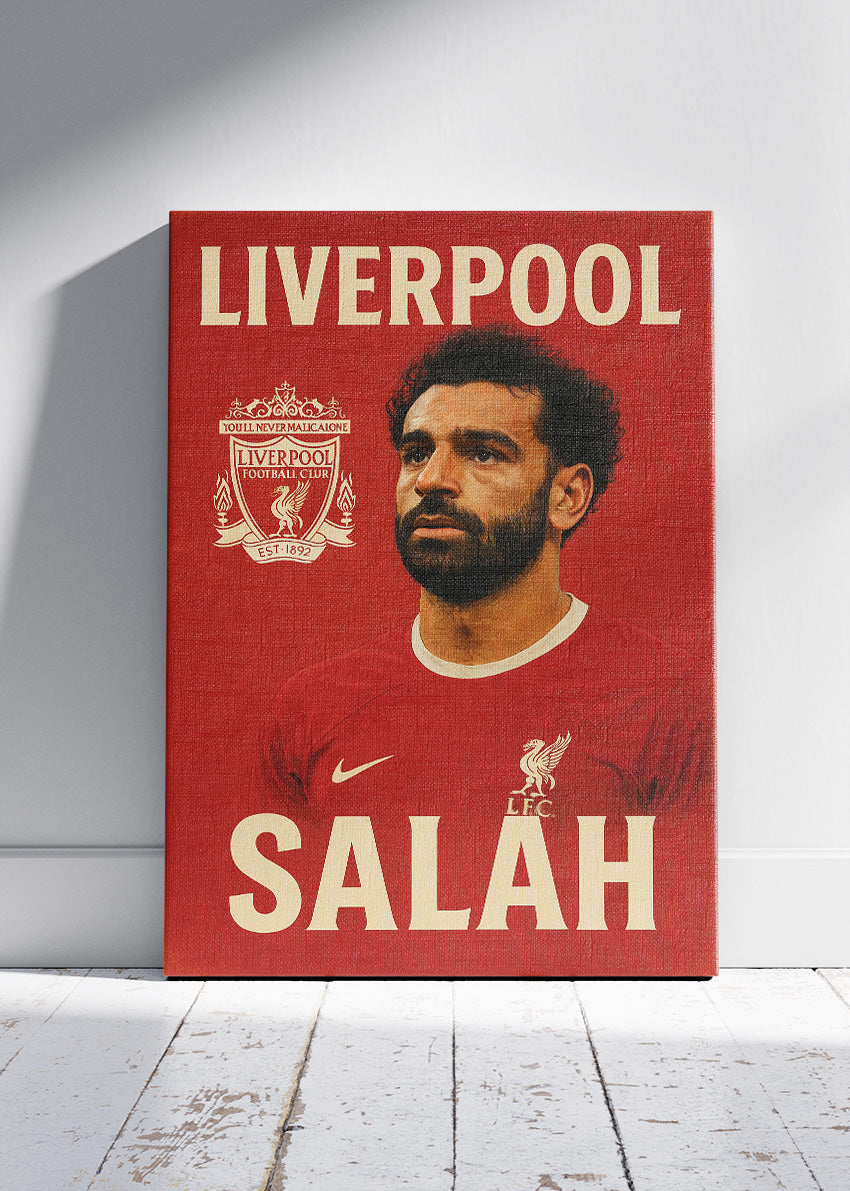 Mohamed Salah Liverpool Wall Art | Iconic Football Legend Poster & Canvas