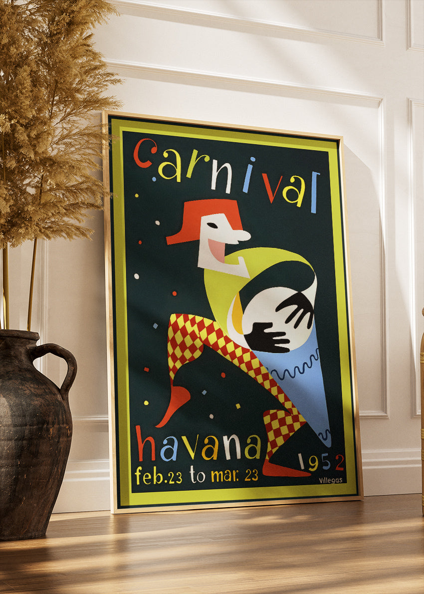 Havana Cuba Carnival 1952 Poster & Canvas Print – Vintage Retro Art