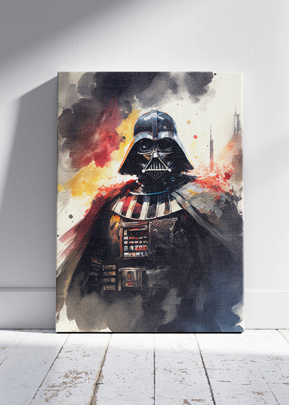 Darth Vader Dark Side Watercolor Canvas & Poster Print – AI PRINT LAB