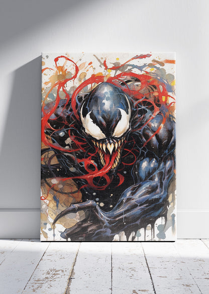 Venom Dark Symbiote Canvas & Poster Print – AI PRINT LAB