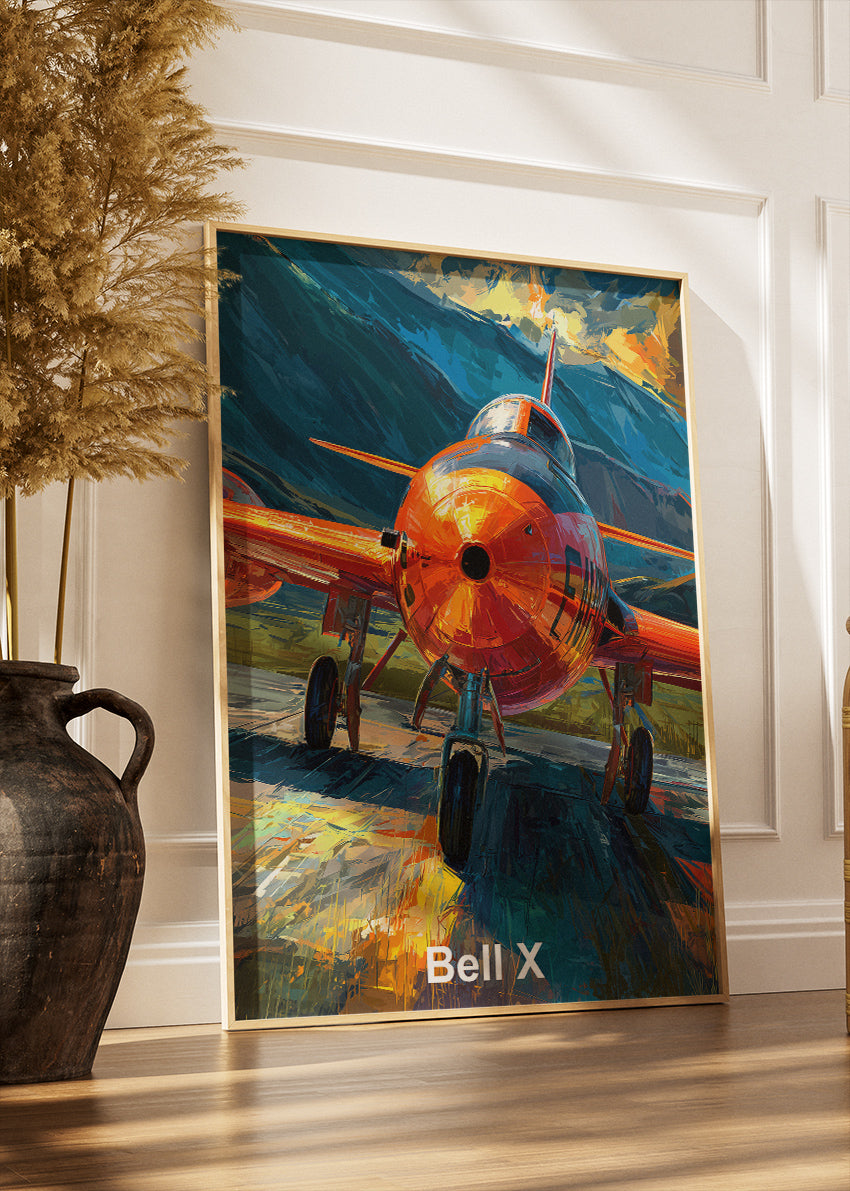 Bell X-1 Supersonic Rocket Plane Canvas Print – Historic Aviation Art – Aiprintlab