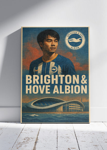 Brighton & Hove Albion Football Wall Art | Club & Stadium Poster & Canvas