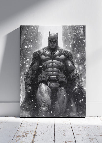 Batman Dark City Portrait Canvas & Poster Print – AI PRINT LAB