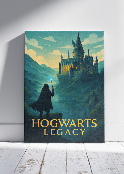 Hogwarts Legacy Wall Art – Magical Fantasy RPG Castle Poster & Canvas