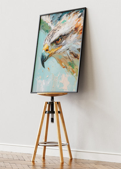 Eagle Head Wall Art Print & Canvas – Powerful Modern Bird of Prey Artwork