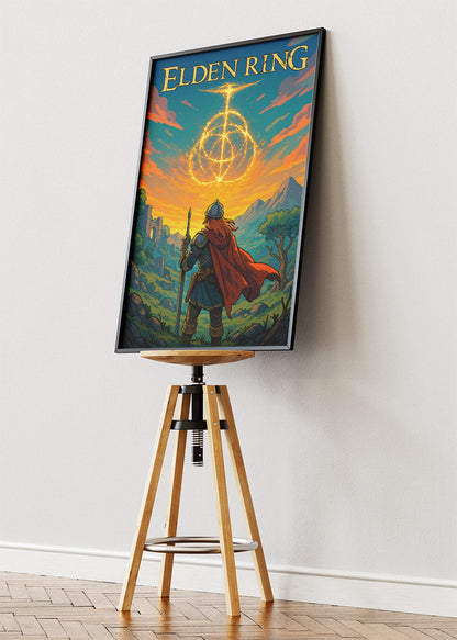 Elden Ring Wall Art | Epic Dark Fantasy Open World Gaming Poster & Canvas