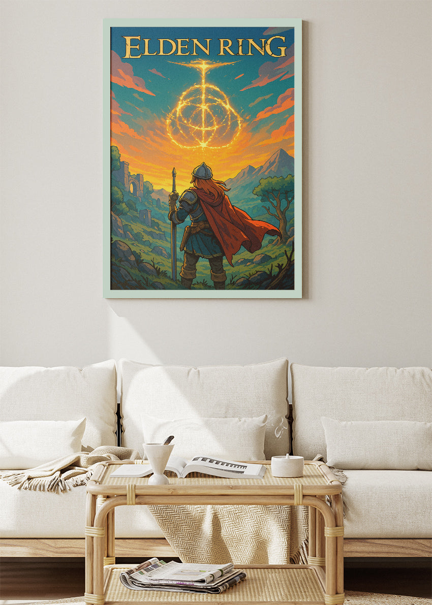 Elden Ring Wall Art | Epic Dark Fantasy Open World Gaming Poster & Canvas