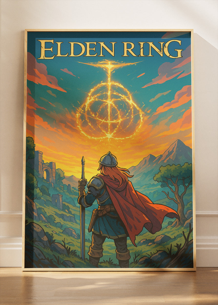 Elden Ring Wall Art | Epic Dark Fantasy Open World Gaming Poster & Canvas