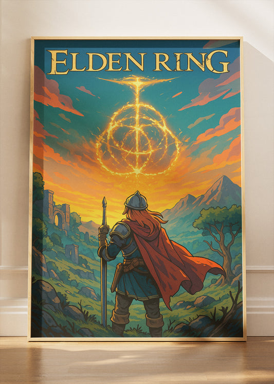 Elden Ring Wall Art | Epic Dark Fantasy Open World Gaming Poster & Canvas