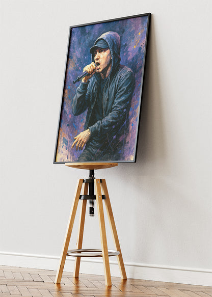 Eminem Live Performance Portrait Wall Art Poster & Canvas