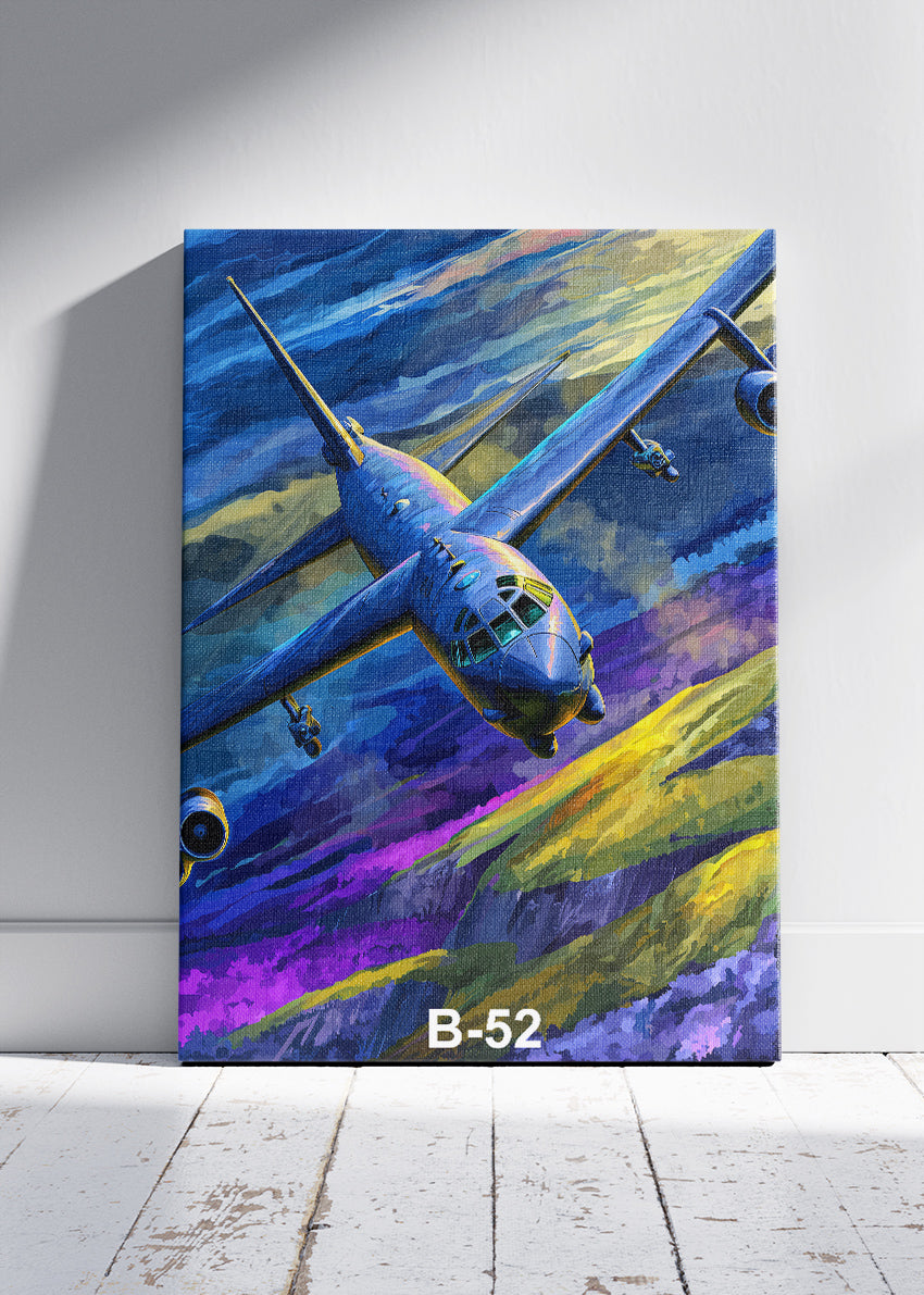 B-52 Stratofortress Canvas Print – Legendary Bomber Aviation Wall Art
