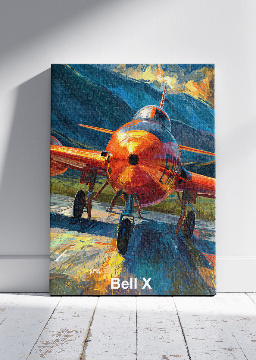 Bell X-1 Supersonic Rocket Plane Canvas Print – Historic Aviation Art – Aiprintlab