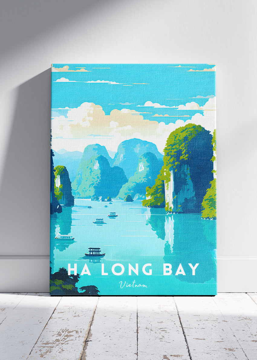 Ha Long Bay Vietnam Poster & Canvas Print – Scenic Tropical Landscape Wall Art