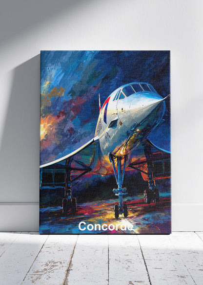 Concorde Supersonic Jet Poster & Canvas Print – Iconic Aviation Art – Aiprintlab