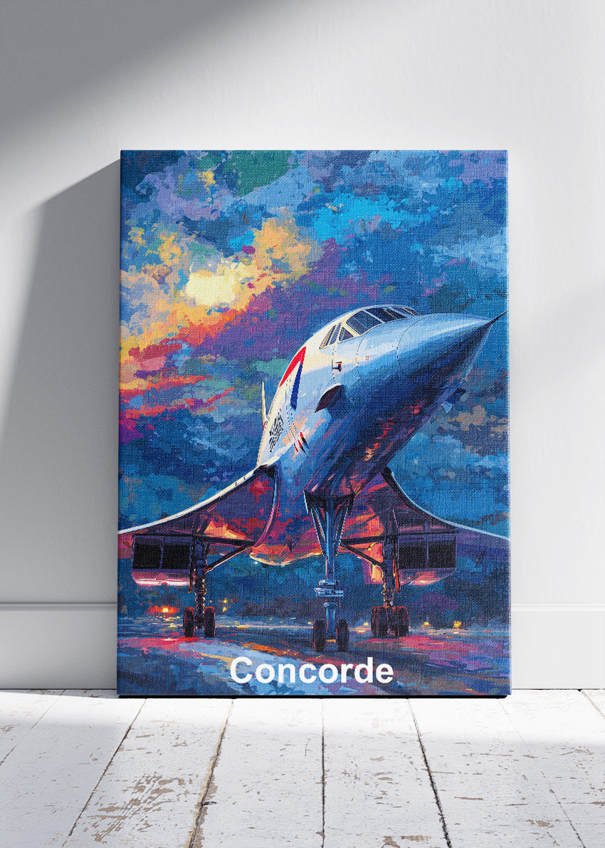Concorde Supersonic Jet Poster & Canvas Print – Classic Aviation Art – Aiprintlab