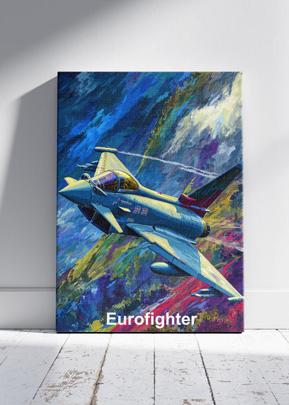 Eurofighter Typhoon Jet Poster & Canvas Print – Dynamic Fighter Aircraft Art – Aiprintlab