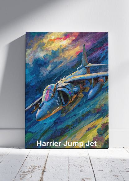 Harrier Jump Jet Poster & Canvas Print – Dynamic Aviation Wall Art