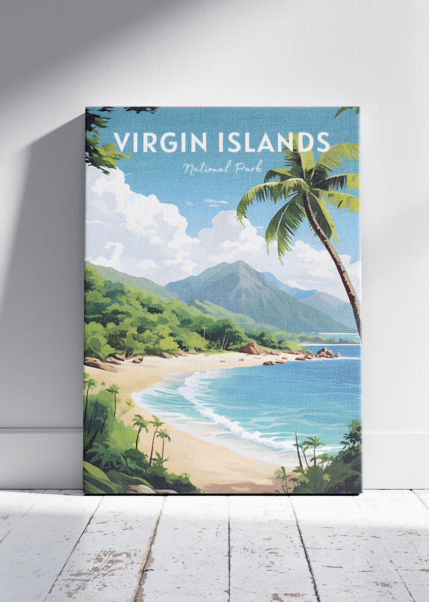 Virgin Islands National Park Poster & Canvas Print – Tropical Beach Wall Art