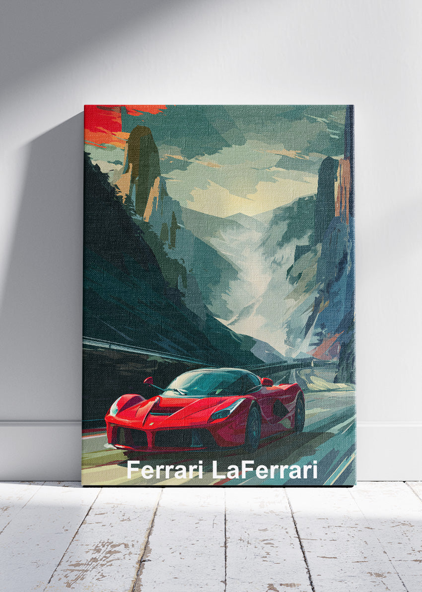 Ferrari LaFerrari Art Poster & Canvas Print – Cinematic Hypercar Wall Art