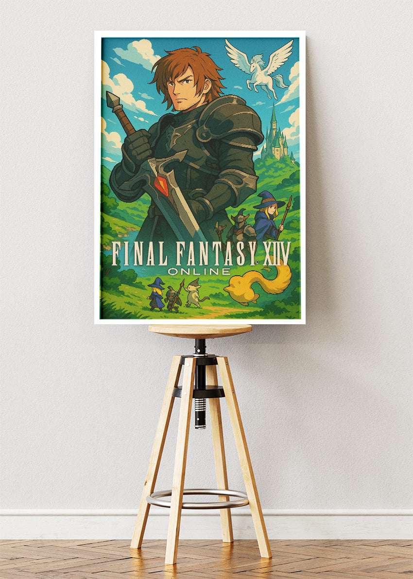 Final Fantasy XIV Online Gaming Wall Art Poster & Canvas