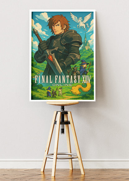 Final Fantasy XIV Online Gaming Wall Art Poster & Canvas