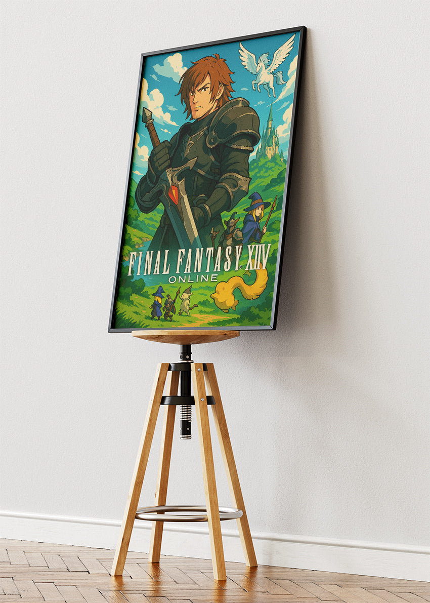 Final Fantasy XIV Online Gaming Wall Art Poster & Canvas
