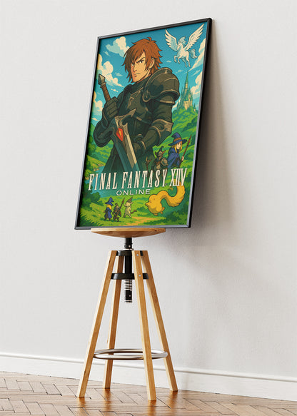 Final Fantasy XIV Online Gaming Wall Art Poster & Canvas