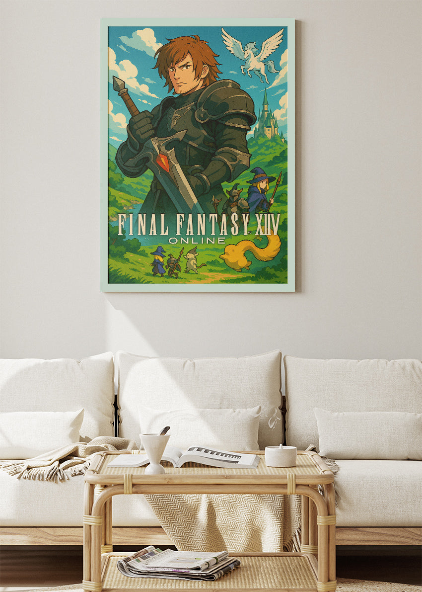 Final Fantasy XIV Online Gaming Wall Art Poster & Canvas