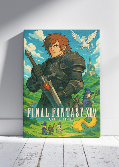 Final Fantasy XIV Online Gaming Wall Art Poster & Canvas