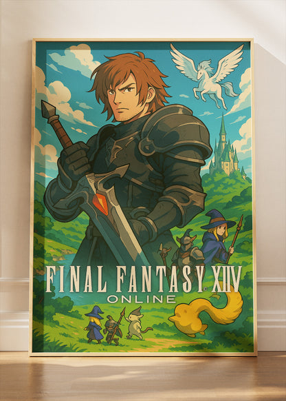 Final Fantasy XIV Online Gaming Wall Art Poster & Canvas