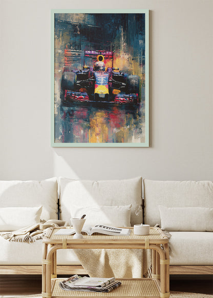 Formula 1 Abstract Oil Painting Style Poster Canvas & Print – AI PRINT LAB