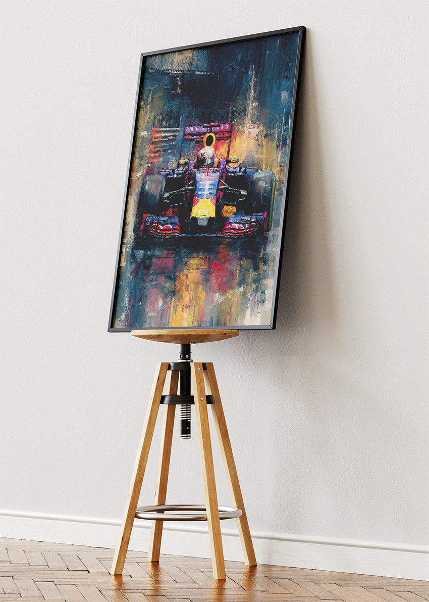 Formula 1 Abstract Oil Painting Style Poster Canvas & Print – AI PRINT LAB