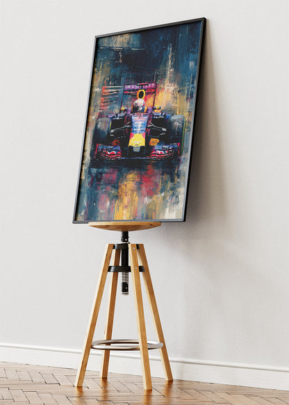 Formula 1 Abstract Oil Painting Style Poster Canvas & Print – AI PRINT LAB