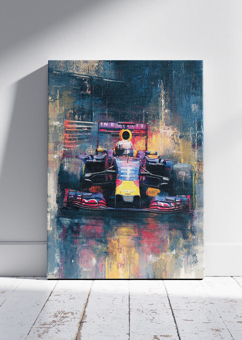 Formula 1 Abstract Oil Painting Style Poster Canvas & Print – AI PRINT LAB