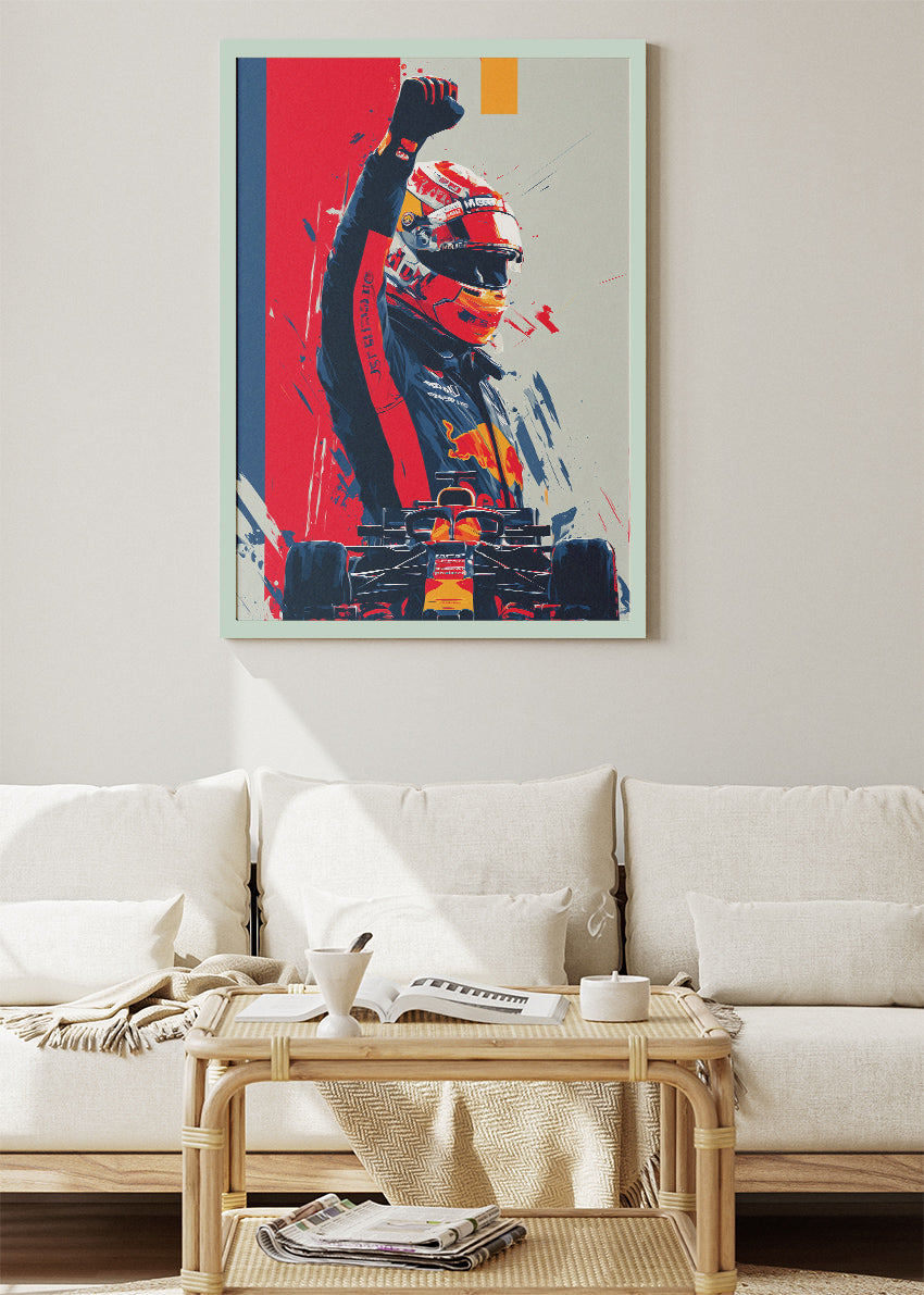Formula 1 Driver Victory Poster Canvas & Print – AI PRINT LAB