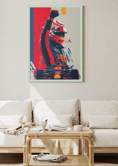 Formula 1 Driver Victory Poster Canvas & Print – AI PRINT LAB