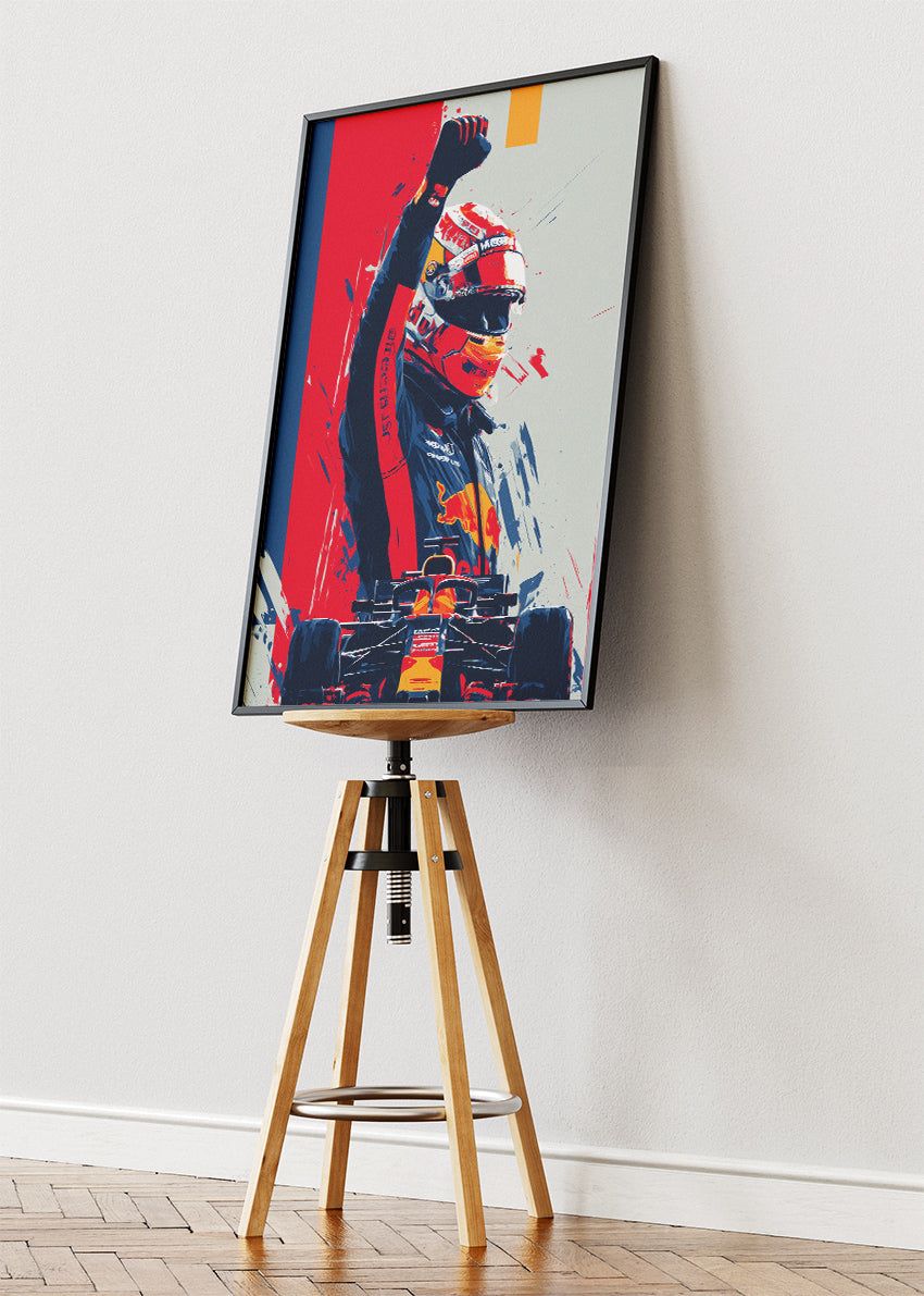 Formula 1 Driver Victory Poster Canvas & Print – AI PRINT LAB