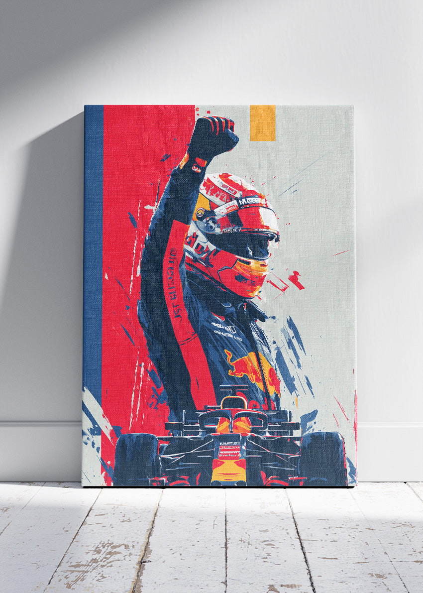 Formula 1 Driver Victory Poster Canvas & Print – AI PRINT LAB