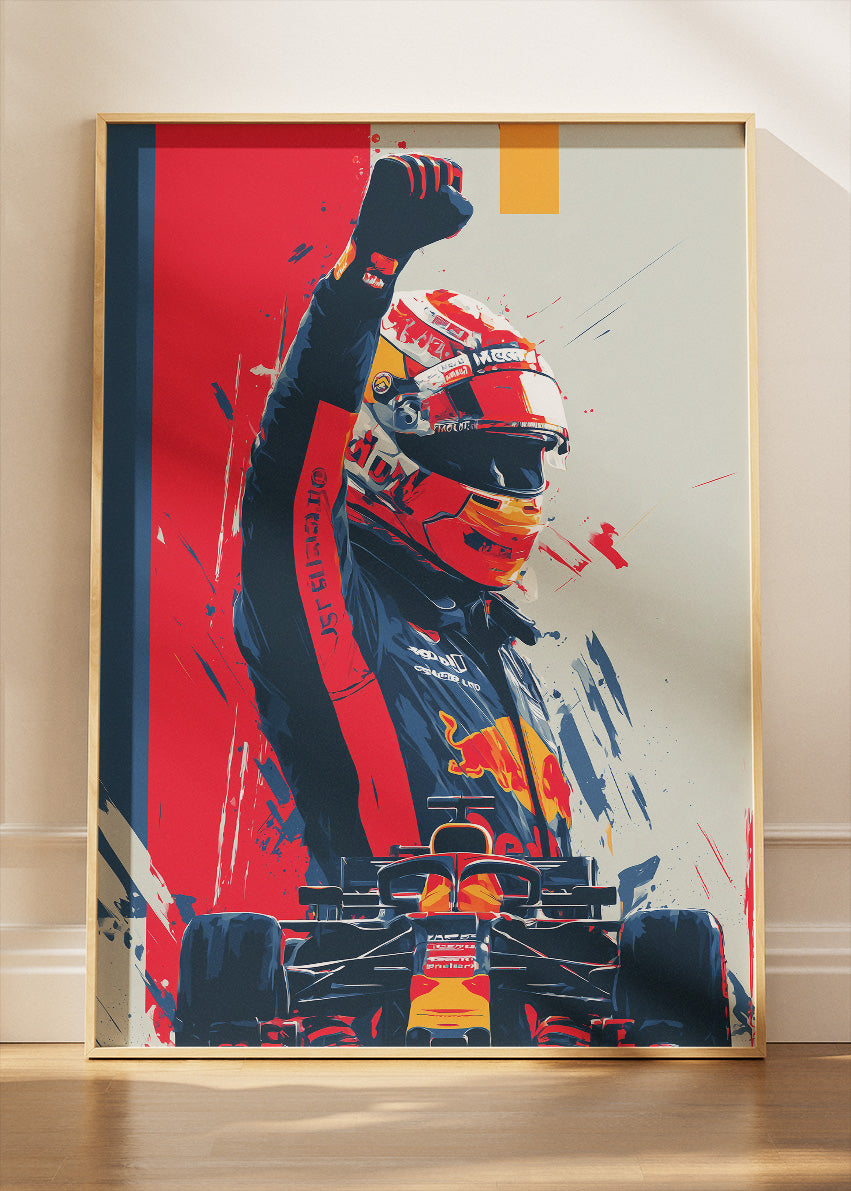 Formula 1 Driver Victory Poster Canvas & Print – AI PRINT LAB