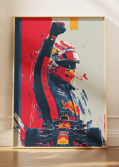 Formula 1 Driver Victory Poster Canvas & Print – AI PRINT LAB