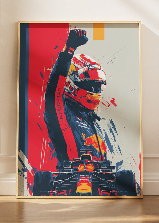 Formula 1 Driver Victory Poster Canvas & Print – AI PRINT LAB