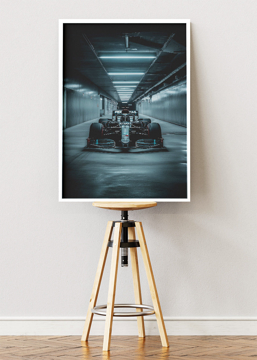 Formula 1 Tunnel Cinematic Racing Canvas Print & Poster – AI PRINT LAB
