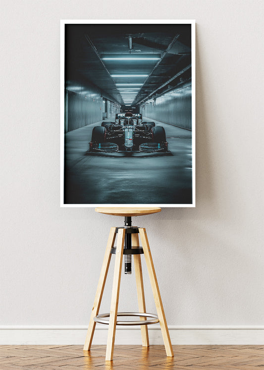 Formula 1 Tunnel Cinematic Racing Canvas Print & Poster – AI PRINT LAB