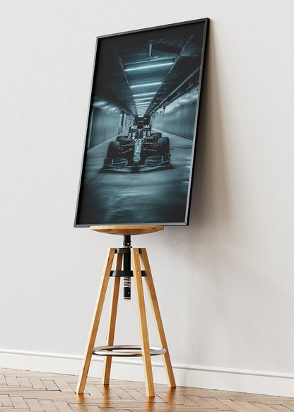 Formula 1 Tunnel Cinematic Racing Canvas Print & Poster – AI PRINT LAB
