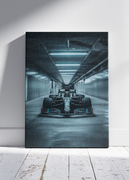 Formula 1 Tunnel Cinematic Racing Canvas Print & Poster – AI PRINT LAB