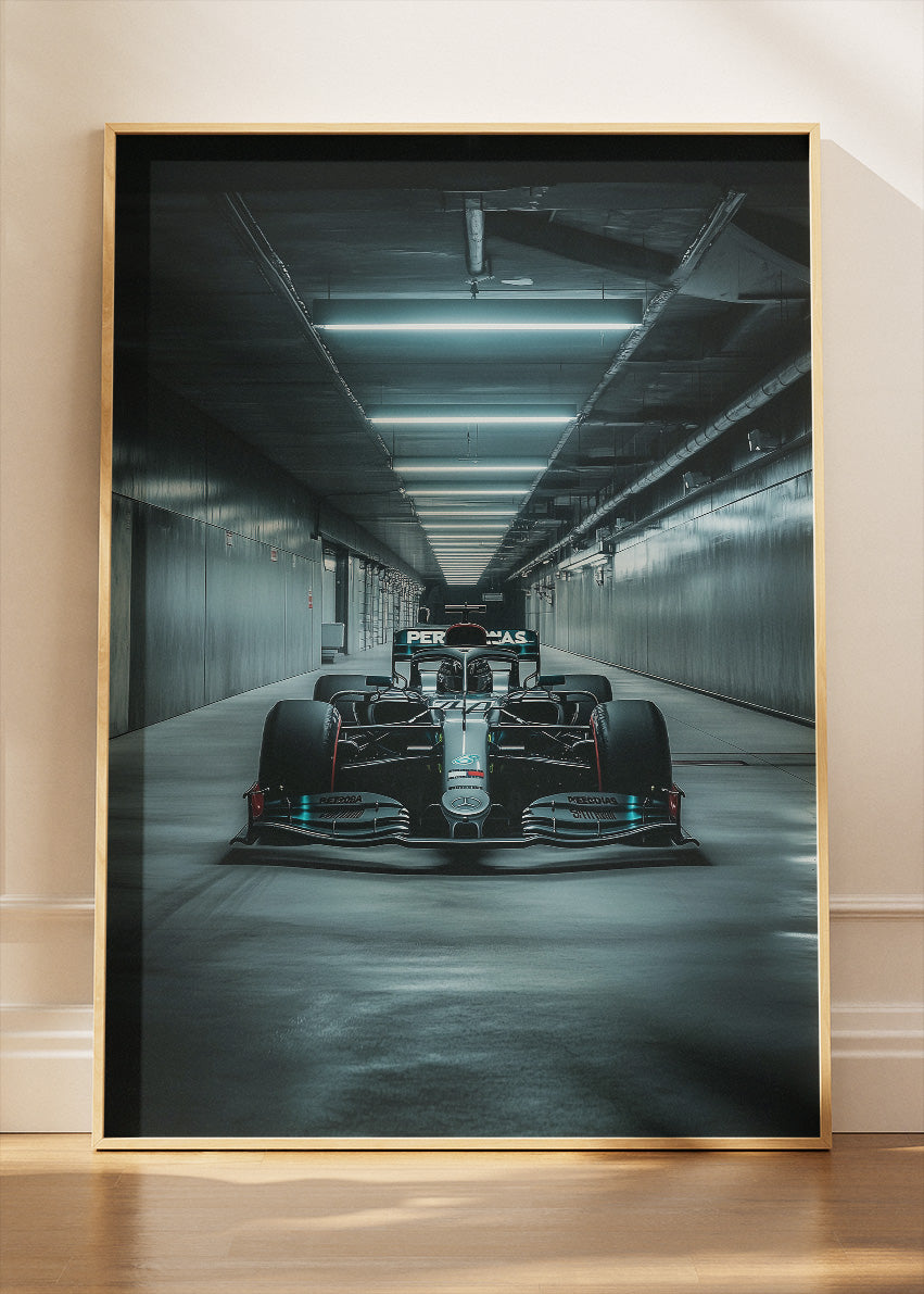 Formula 1 Tunnel Cinematic Racing Canvas Print & Poster – AI PRINT LAB
