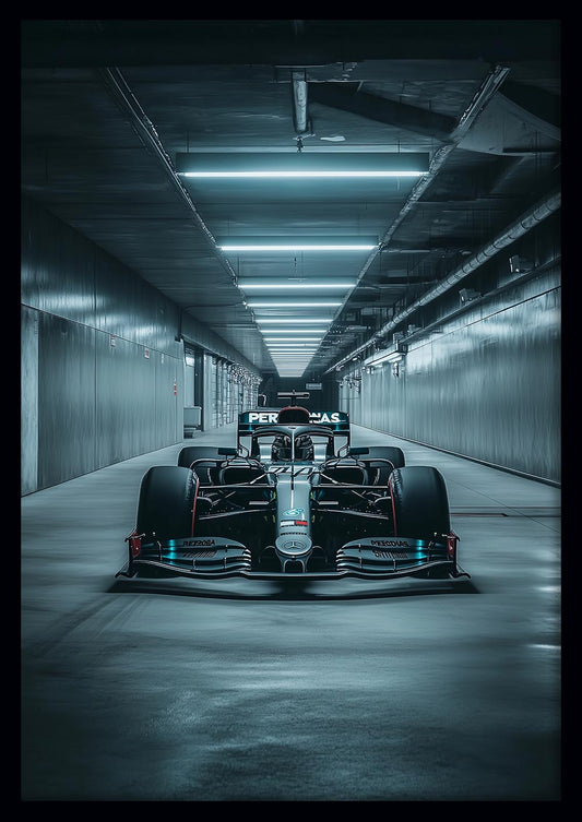 Formula 1 Tunnel Shot – Racing Car Canvas & Poster Wall Art – T1406 –